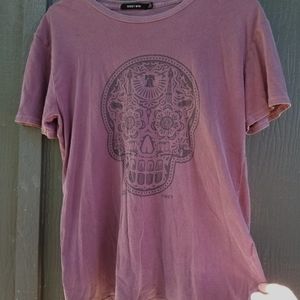 OBEY purple sugar skull shirt